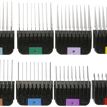 Wahl Professional Animal Stainless Steel Attachment Guide Combs for Detachable Blade Clippers