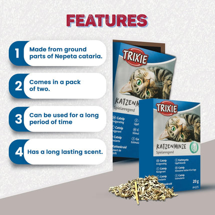 Trixie Premium Catnip for Cats 20g Online in India | Natural Catnip for Toys & Scratching Posts