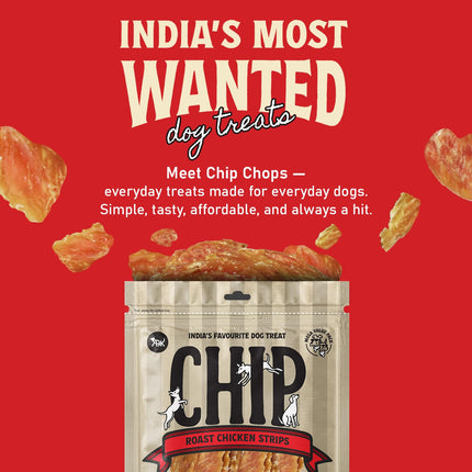 Chip Chops Roast Chicken Strips Dog Treat 70gm & 250gm