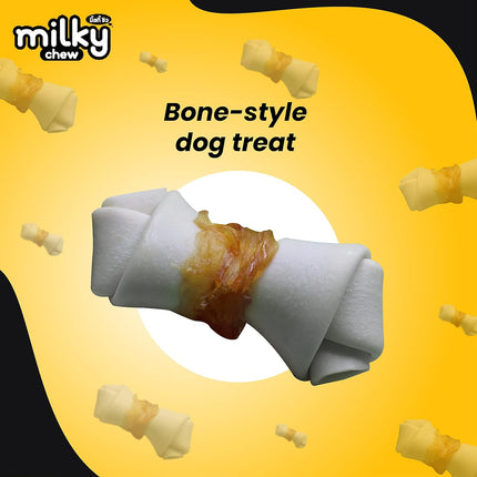 Dogaholic Milky Chew Cheese & Chicken Bone - 10 Pcs - 150 g