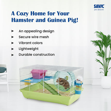 Savic Martha Hamster Cage (Medium) – Compact Starter Home for Hamsters & Small Pets