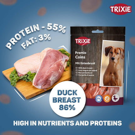 Trixie Premio Duck Coins Dog Treats 80gm