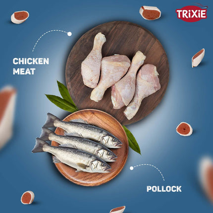 Trixie Premio Fish & Chicken Rolls Dog Treats 75gm