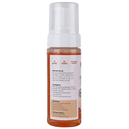 Mediloogy MediQuick Peach Dry Shampoo Waterless Shampoo & Dry Bath For Pets-150 ml