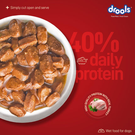 Drools Turkey with Wild Rice & Pumpkin Gravy 120g (5+1 Pack)