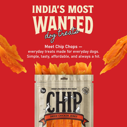 Chip Chops Sun Dried Chicken Jerky Dog Treats 70gm & 250gm