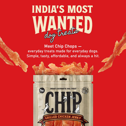 Chip Chops Grilled Chicken Jerky Dog Treats 70gm