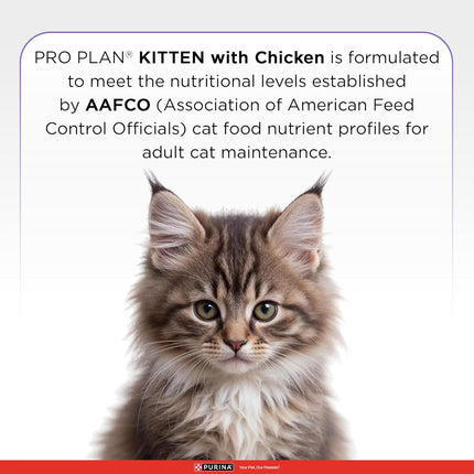 Purina Pro Plan Kitten Dry Cat Food Chicken Formula – Advanced Nutrition for Growth, Brain & Immunity Support