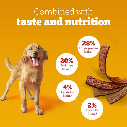 Pedigree Tasty Jerky Adult Dog Treat – Grilled Liver Flavour | Soft Chewy High-Protein Dog Treat | 70 g