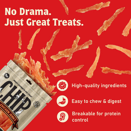 Chip Chops Grilled Chicken Jerky Dog Treats 70gm