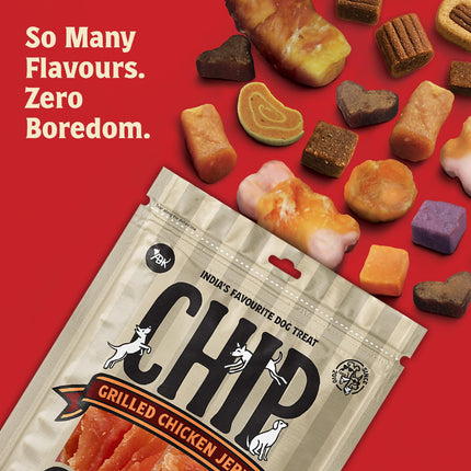 Chip Chops Grilled Chicken Jerky Dog Treats 70gm