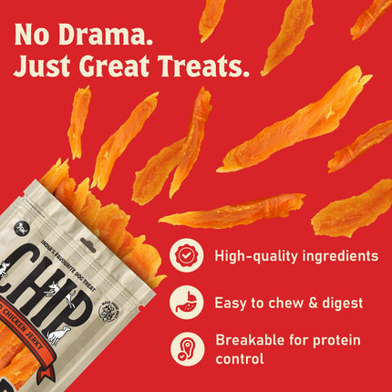 Chip Chops Sun Dried Chicken Jerky Dog Treats 70gm & 250gm