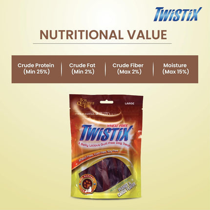 Twistix Peanut & Carob Dental Dog Treats – Twisted Dental Chews for Fresh Breath, Clean Teeth & Healthy Gums
