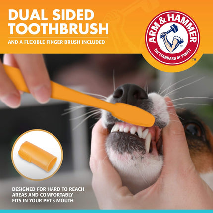 Arm & Hammer Fresh Breath Dental Kit for Dogs – Vanilla Ginger Flavor | Complete Dog Oral Care Kit (67.5 g)