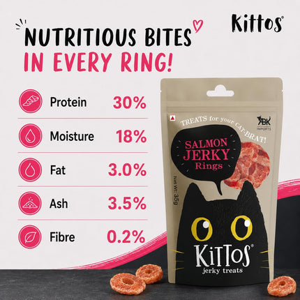 Kittos Purr Fect Salmon Rings Cat Treats