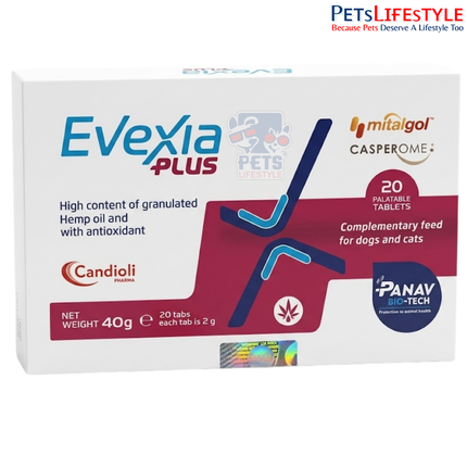 Evexia Plus Joint Support Tablets for Dogs Chronic Pain Relief & Mobility Care (20 Tablets)
