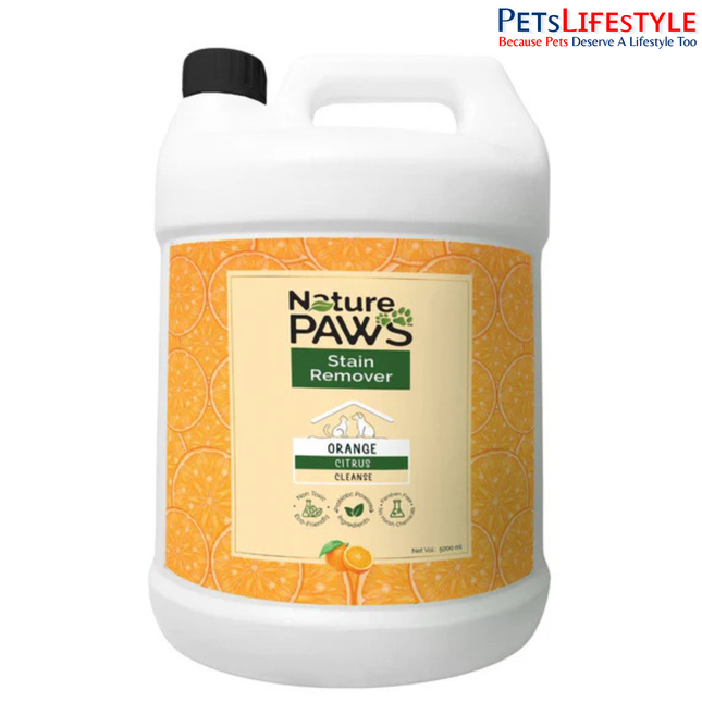 NaturePAWS Pet Stain Remover Safe for Pets, Kids & Multi-Surface Use (5 Litres)