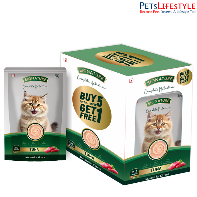 Signature Tuna Mousse Kitten 80g (5+1 Pack)