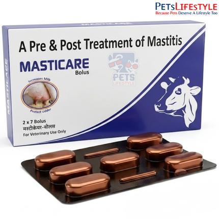 MASTICARE Vet Bolus | Liver, Digestive Enzyme & Antioxidant Supplement for Cattle & Livestock