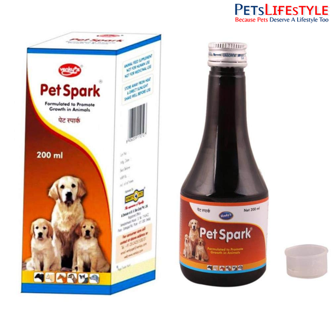 Venkys Pet Spark – Complete Multivitamin, Multimineral & Amino Acid Supplement for Dogs & Cats