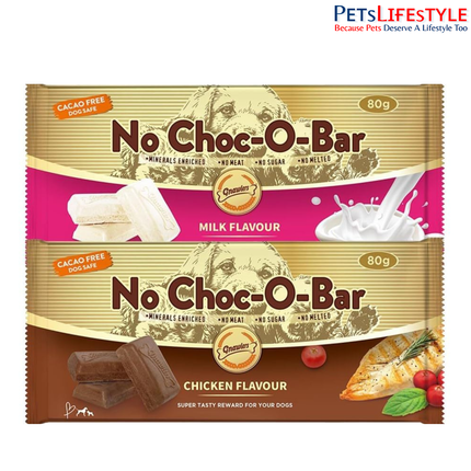 Gnawlers Celebrations Premium Selections No Choco-O-Bar That Never Melts for Dogs Gift Pack, 320g (4 x 80g)