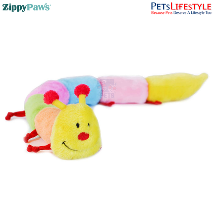 ZippyPaws Zippy Caterpillar - Large – Jumbo Plush Dog Toy