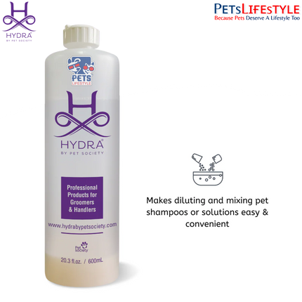 Hydra Dilution Bottle for Dog Shampoo & Conditioner (600 ml)