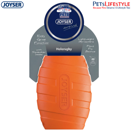 JOYSER Active Holebarrel Strong Chew Dog Toy – Orange (M/L)