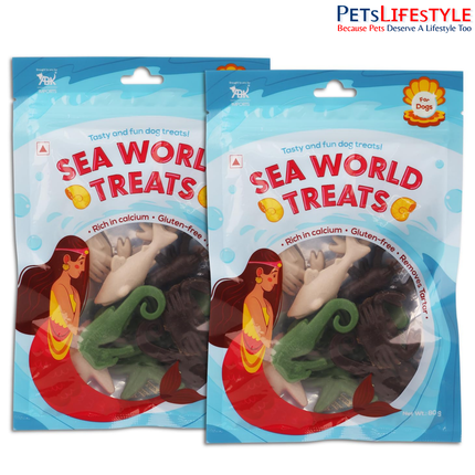 Sea World Treats Sea World Dog Treats, Tasty And Fun Dog Treat With Calcium-Rich Gluten-Free Nutrients, Suitable For All Breeds Of Dogs