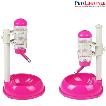 Pet Automatic Drinker with Height Adjustable Stand for Small Dogs, Cats & Small Pets