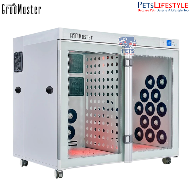 Groo Master L-118 Pet Cabinet Dryer – Ultra-Large Spa-Grade Drying Cabin for Big & Medium Dogs