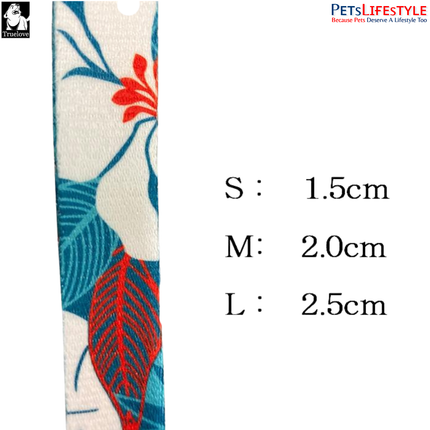 Truelove Multi Handle Floral Leash – Camouflage Blue – Premium Control Dog Leash