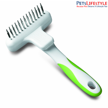 Andis Flexible Rake Comb for Dogs – Lime Green