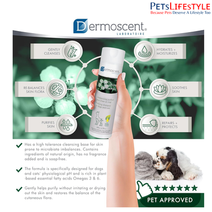 Dermoscent PYOclean Shampoo for Dogs – Purifying Anti-Pyoderma Skin Care Shampoo (200 ml)