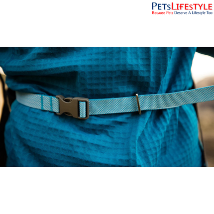 Ruffwear Flagline Dog Leash Blue Dusk | Lightweight Hands-Free Running & Hiking Leash for Dogs