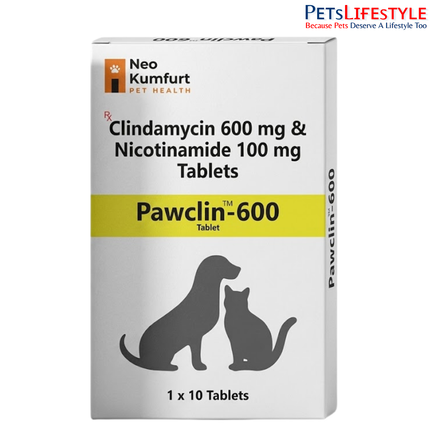 Neo Kumfurt Pawclin – Clindamycin Broad-Spectrum Antibiotic Tablets for Dogs & Cats