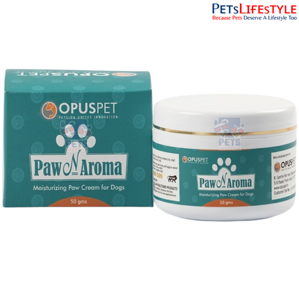 Opus Pet Paw N Aroma | Moisturizing Paw Cream for Dogs & Cats | Paw Pad Protection & Healing | 50 g