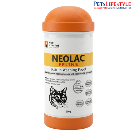 Neo Kumfurt Neolac Feline – Highly Digestible Kitten Weaning Food for Healthy Growth, Brain & Eye Development