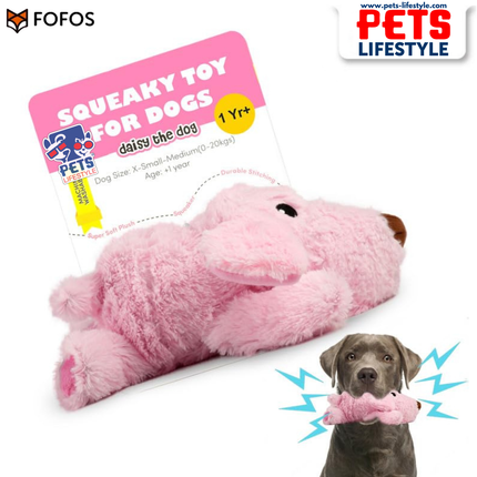 Barkbutler Daisy The Dog Plush Toy Durable Moderate Chewer Toy for Dogs