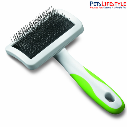 Andis Firm Slicker Brush for Dogs – Medium – Lime Green
