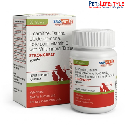 Savavet Strongbeat Tablet for Dogs & Cats (pack of 30 tablets)