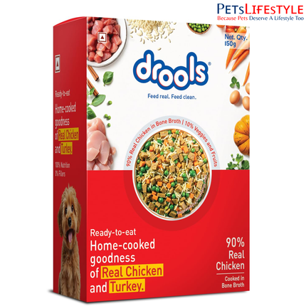 Drools Tetra Pack Real Chicken Turkey Wet Dog Food