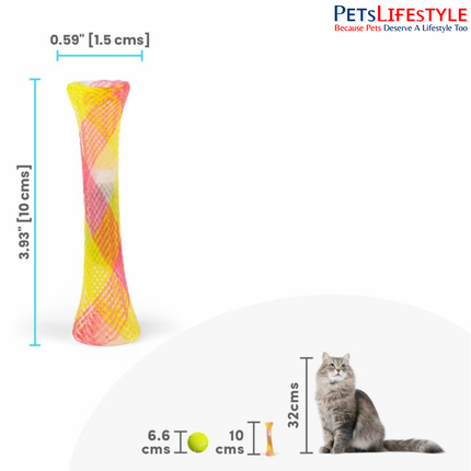 FOFOS Spring Tube Cat Toys (Pack of 3) – Flexible Catnip Bounce Tubes for Kittens & Cats