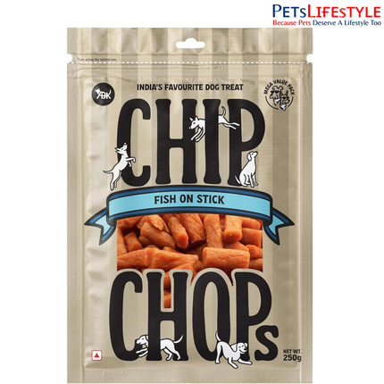 Chip Chops Fish on Stick Dog Treats 70gm & 250gm