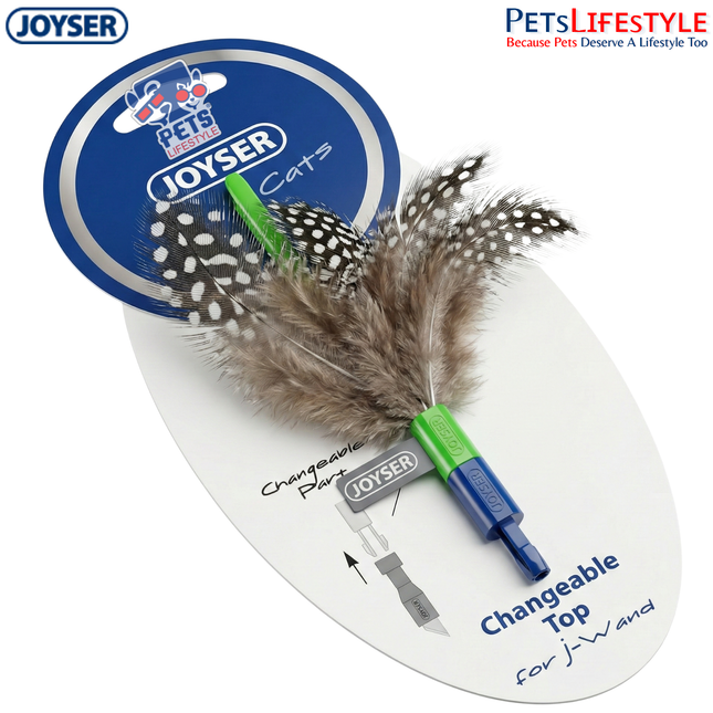 JOYSER Cat Spare Feather Top for J-Wand Teaser – Green