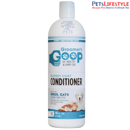 Groomer's Goop Glossy Coat Conditioner for Dogs & Cats – 473 ml
