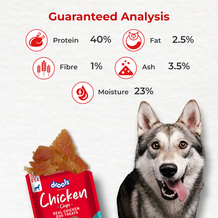 Drools Chicken Chips Dog Treats 70g