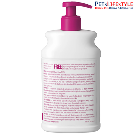 DOUXO S3 CALM Shampoo 500ml – Soothing & Hydrating Shampoo for Dogs with Sensitive, Itchy & Allergy-Prone Skin