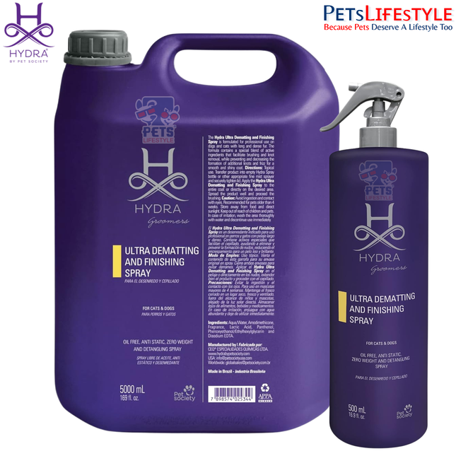 Hydra Groomers Ultra Dematting and Finishing Spray for Cats and Dogs