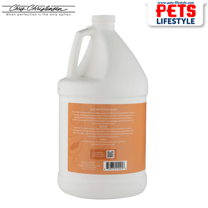 Chris Christensen SmartWash 50 (Papaya Starfruit) Professional Concentrated Shampoo for Dogs & Cats (50:1 Formula)